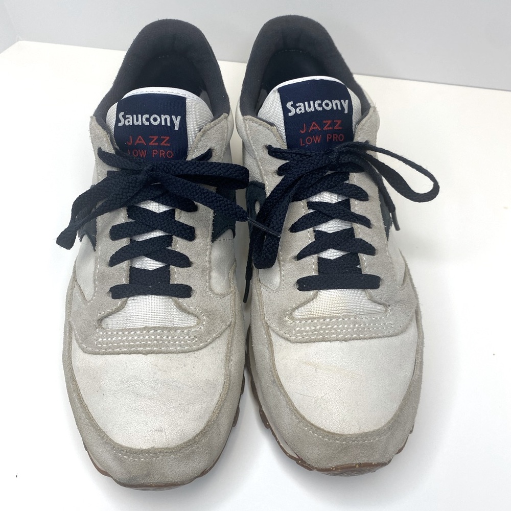Saucony Men's Athletic Sneakers in Beige, Black, and Maroon - Picture 3 of 8